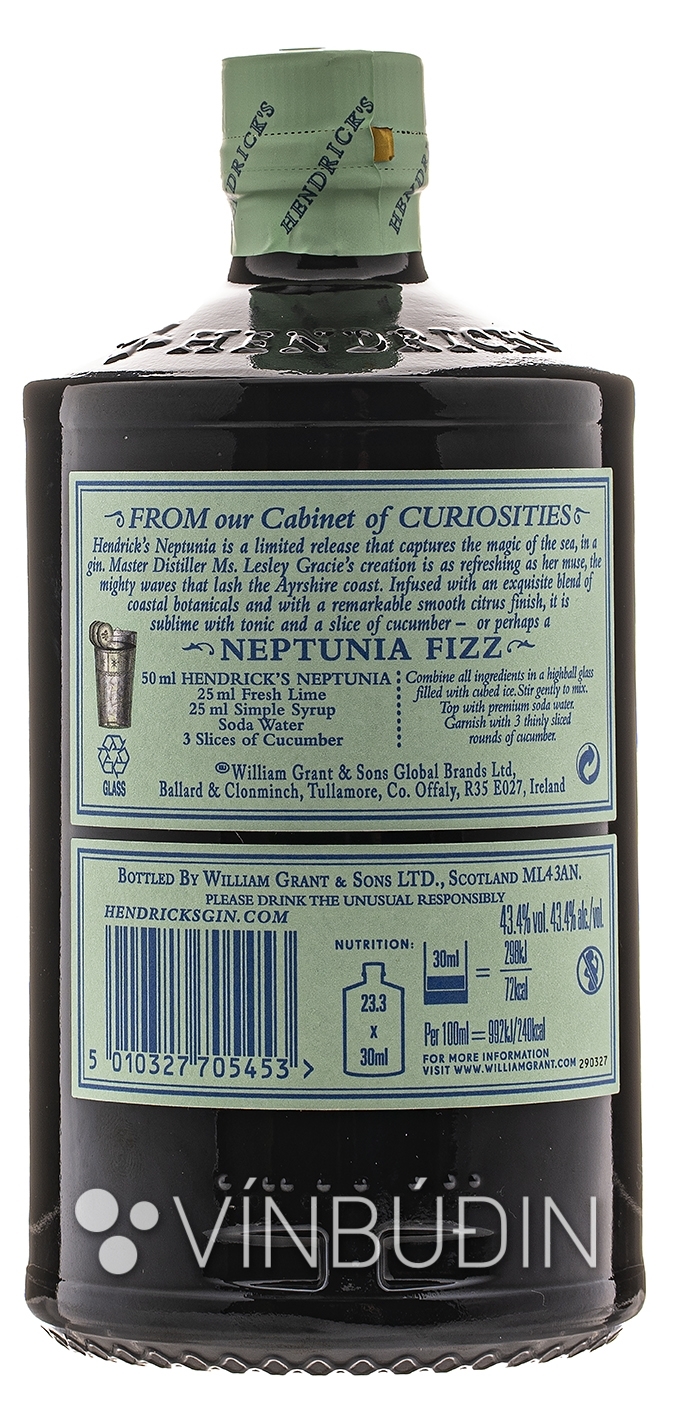 Neptunia Gin, An Unusual Seaside Gin