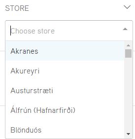 Can I see the selection in each Vínbúðin store?